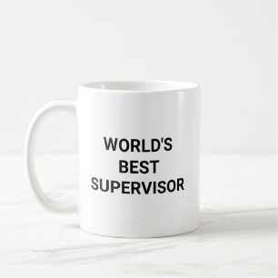 Mug Meilleur Superviseur au Monde Cadeau Drôle pour Co
