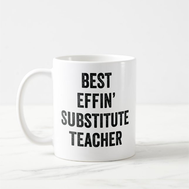 Mug Meilleur suppléant prof tout simplement (Gauche)