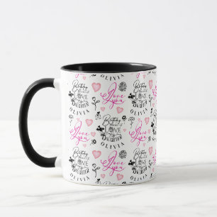 Mug Meilleur texte personnalisé pour l'anniversaire de