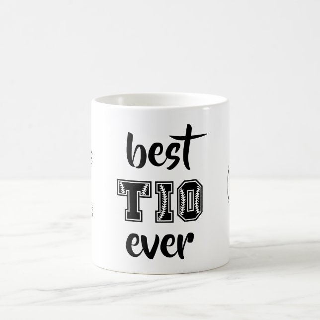 Mug Meilleur Tio Jamais Personnalisé Thème De Baseball (Centre)