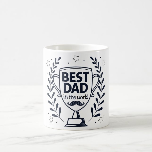 Mug Meilleur Trophée Papa - Cadeau de fête du Père (Centre)