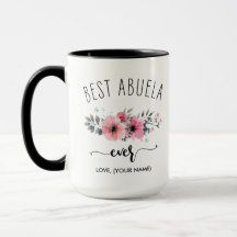 Meilleure Abuela Jamais - (VOTRE NOM) Bouquet Rose