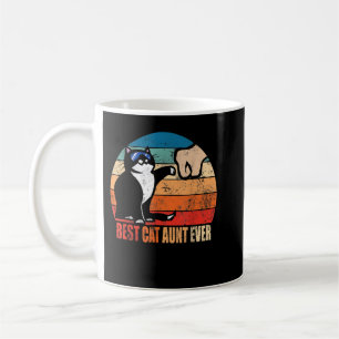 Mug Meilleure chatte Tante jamais avec Funky Fist Bump