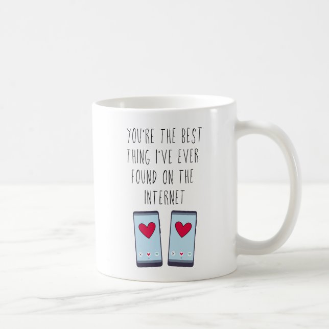 Mug Meilleure chose sur Internet | Rencontres en ligne (Droite)