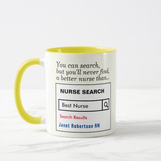 Mug Meilleure coiffure-cadeaux pour les infirmières (Gauche)