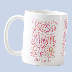 Mug Meilleure couleur d'eau personnalisée pour maman