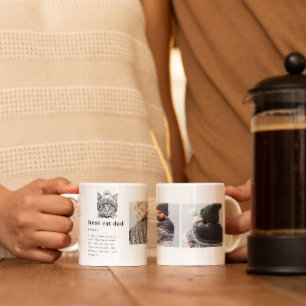 Mug Meilleure définition de papa chat   Trois photos