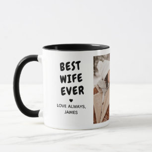 Mug Meilleure Épouse Jamais 2-Photo Message Personnali