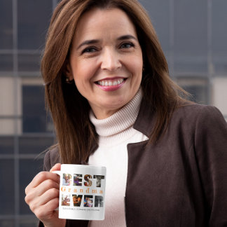 Mug Meilleure grand-mère jamais photo texte personnali