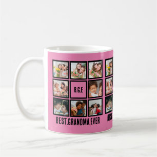 Mug Meilleure grand-mère personnalisée Ever 8 Collage 