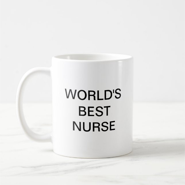 Mug Meilleure infirmière au monde (Gauche)