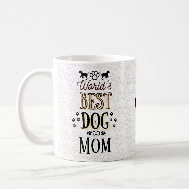 Mug Meilleure maman chien du monde Nouveau&Remade! (Te (Gauche)