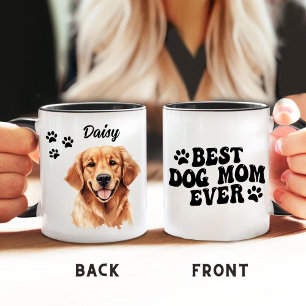 Mug Meilleure maman chien jamais Golden Retriever Pers