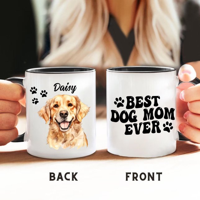 Mug Meilleure maman chien jamais Golden Retriever Pers (Créateur téléchargé)