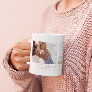 Mug Meilleure Maman   Collage de Trois Photos Écrites 