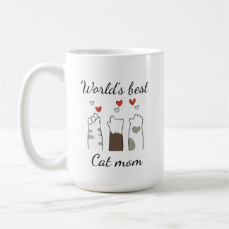 Mug Meilleure maman de chat au monde personnalisé