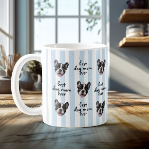 Mug Meilleure maman de chien ever photo de visage d'an