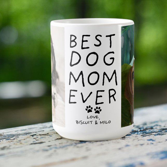 Mug Meilleure maman de chien jamais du chien Deux phot (Créateur téléchargé)