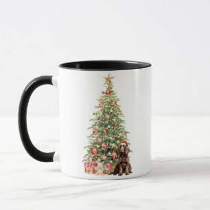 Mug Meilleure Maman de Chien Noël Aquarelle Spaniel