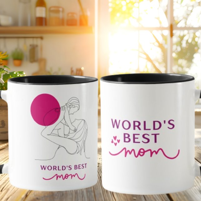Mug Meilleure maman de la Fête des Mères du monde Café (Créateur téléchargé)