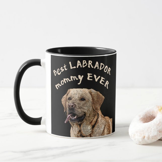 Mug Meilleure maman du Labrador (Avec donut)