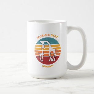 Mug Meilleure maman du monde, Giraffes