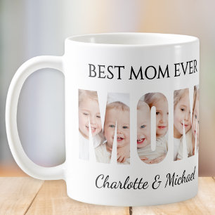 Mug Meilleure Maman Ever 3 Photos Lettres Détachées 
