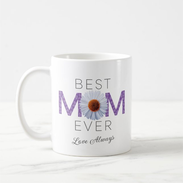 Mug Meilleure maman jamais avec l'impression d'image m (Gauche)