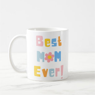 Mug Meilleure maman jamais avec photo Retro Script Fêt