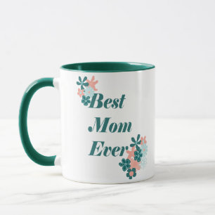 Mug Meilleure maman jamais belle floraison verte