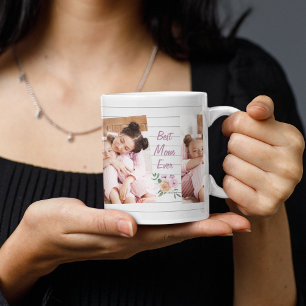 Mug Meilleure maman jamais bois photo personnalisée