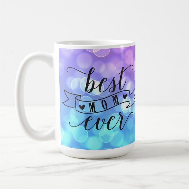 Mug Meilleure maman jamais/couleurs éclat (Gauche)