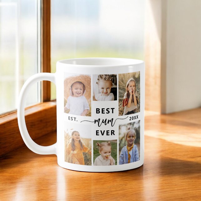 Mug Meilleure maman jamais - Fête des mères Collage ph (Créateur téléchargé)