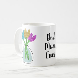 Mug Meilleure maman jamais florale