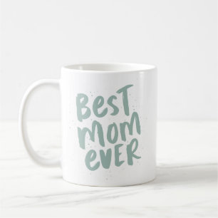 Mug Meilleure maman jamais moderne jour de mère verte 