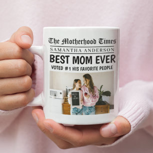 Mug Meilleure Maman Jamais Personnalisée Photo Journal