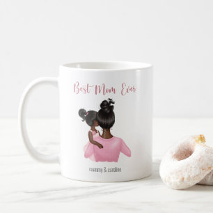 Mug Meilleure maman jamais rose blanc