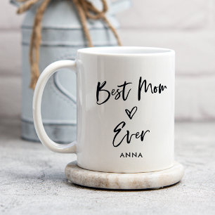 Mug Meilleure maman jamais Script Décontracté simple