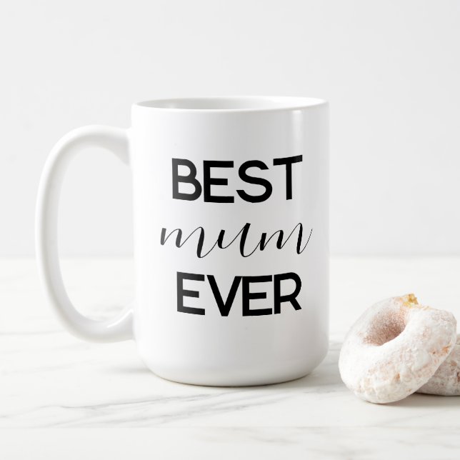 Mug Meilleure Maman Jamais Script moderne Mère's Day C (Avec donut)