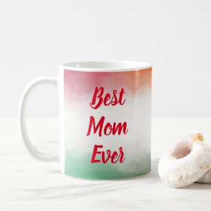 Mug Meilleure maman jamais typographie Modèle coloré m
