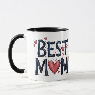 Mug Meilleure maman jamais typographie rustique avec c