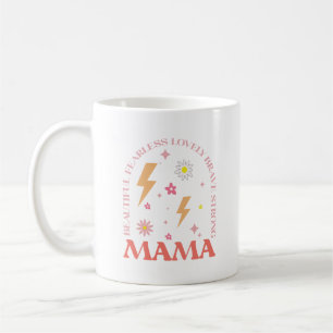 Mug Meilleure Maman Moderne Orange et Rose