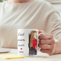 Meilleure Maman Personnalisé Photo & Texte Typogra