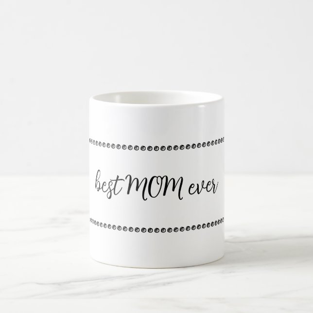 Mug Meilleure maman Texte et points (Centre)