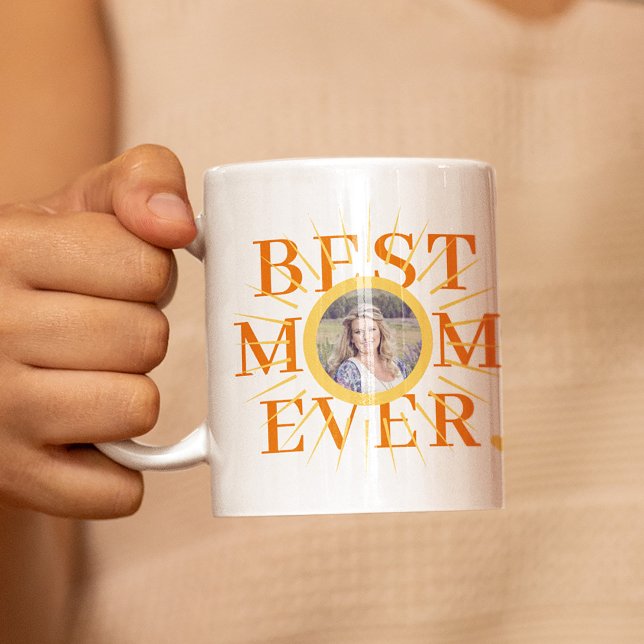 Mug Meilleure maman Toujours soleil photo Fête des mèr (Créateur téléchargé)