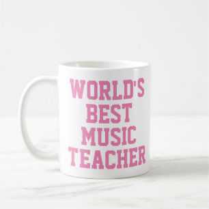 Mug Meilleure Musique Enseignante Musique du monde