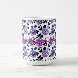 Mug Meilleure Nonna Fête des Mères Floral Clair