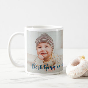 Mug Meilleure photo Nana jamais mignonne avec typograp