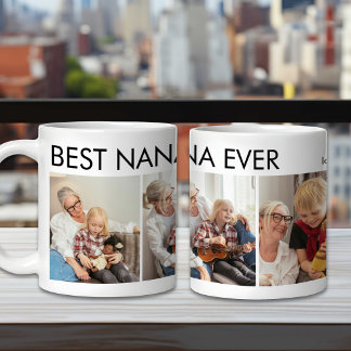 Mug Meilleure photo personnalisée de famille Nana
