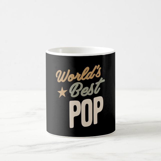 Mug Meilleure pop du monde - Cadeaux père et grand-pèr (Centre)